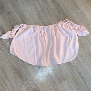 Forever 21 Flowy Cold Shoulder Crop Top